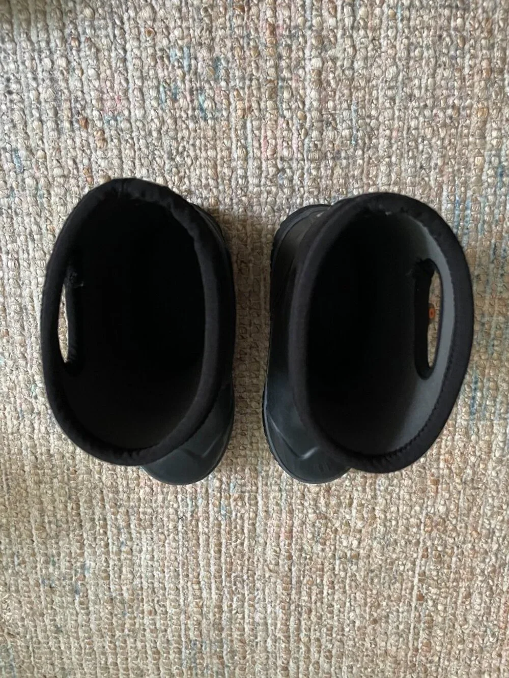 BOGS Big Kid 7 Black Waterproof Insulated Rubber Rain Boots